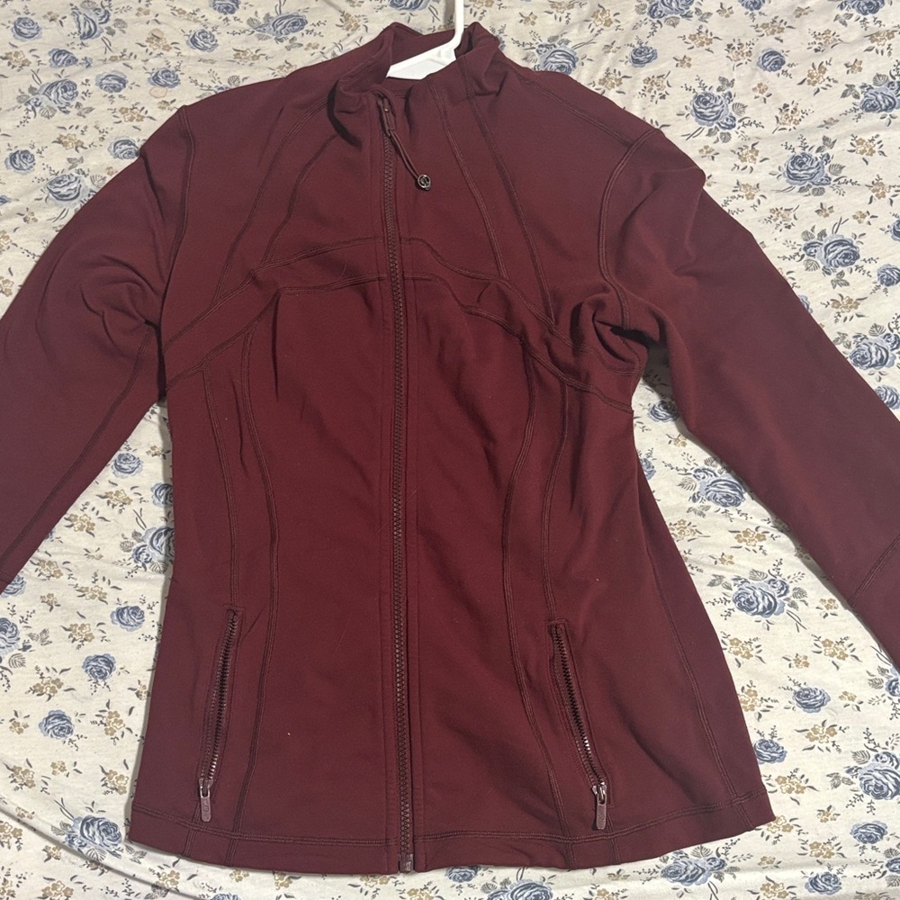 Lululemon Athletica Maroon Utility Jacket